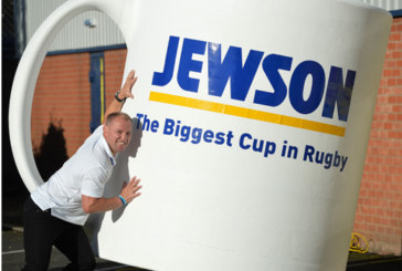 Jewson unveils the biggest cup in rugby!