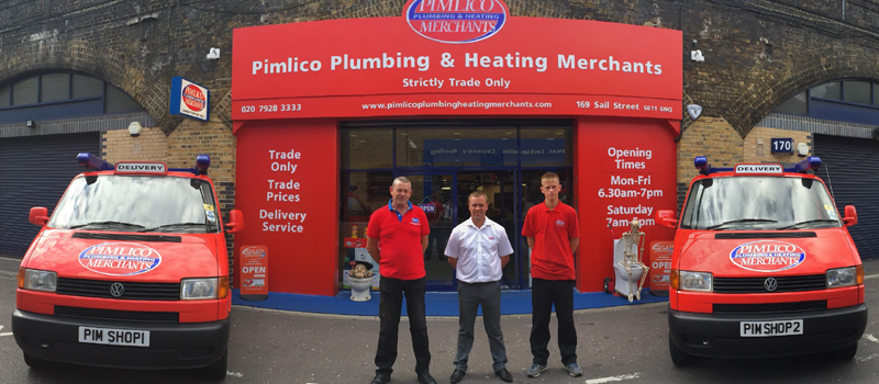 Seven day opening for Pimlico Plumbing & Heating Merchants
