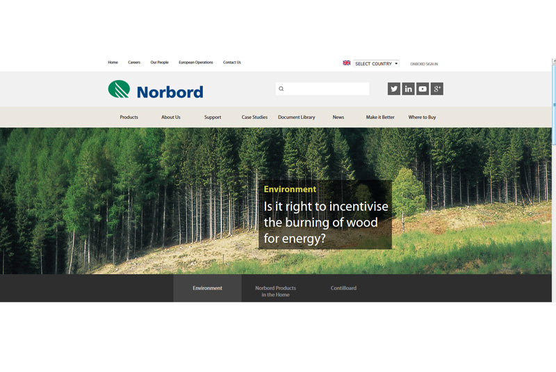 Norbord’s new website gives easy access to the world of panel boards