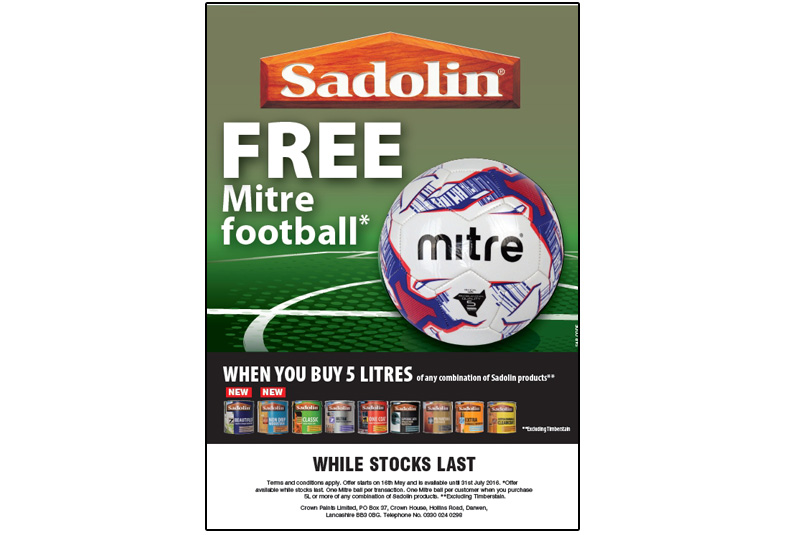 Sadolin launches football-themed Golden Ticket promo
