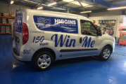 Higgins marks 150th anniversary with van-tastic promo