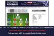 The PBM / Evo-Stik Fantasy Football returns this weekend