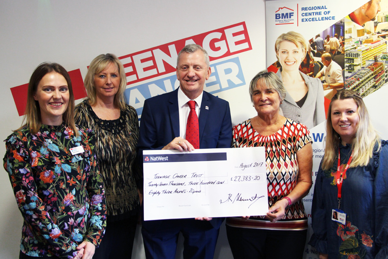 BMF presents donation to Teenage Cancer Trust