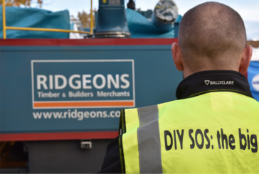 Ridgeons contributes supplies to DIY SOS project