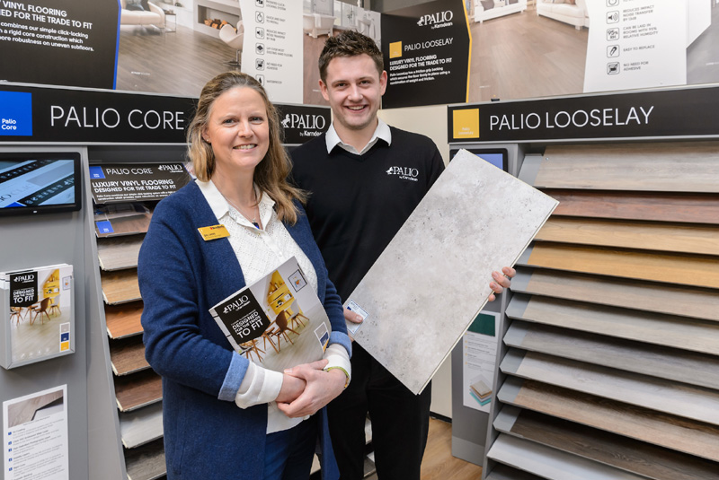 Palio by Karndean showcases new brand and POS display at Bradfords in Yeovil