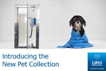 Lakes Bathrooms launch first-ever shower enclosure for pets*