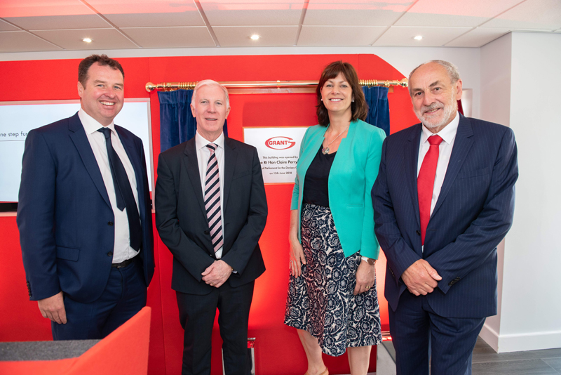 Claire Perry MP opens Grant UK’s Showroom