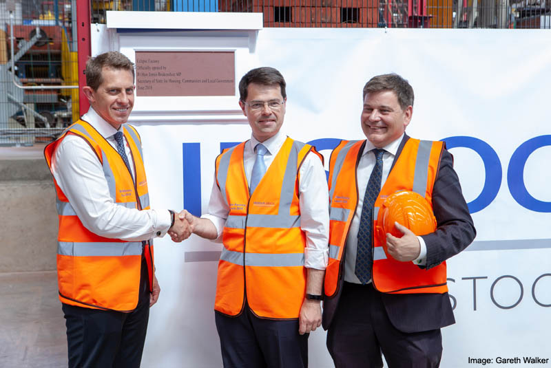 Ibstock new factory opened by Secretary of State