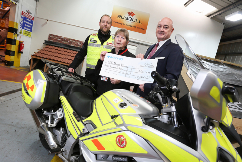 Russell Roof Tiles donates thousands to lifesaving charity