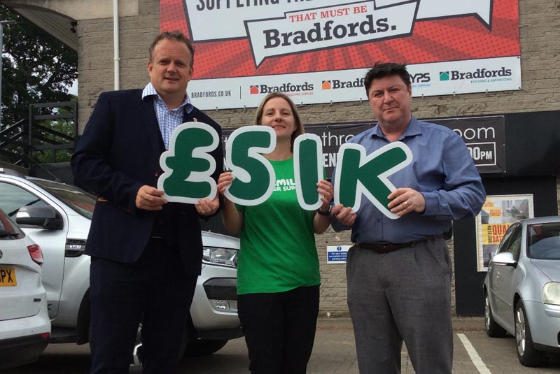 Bradfords raises thousands for charity