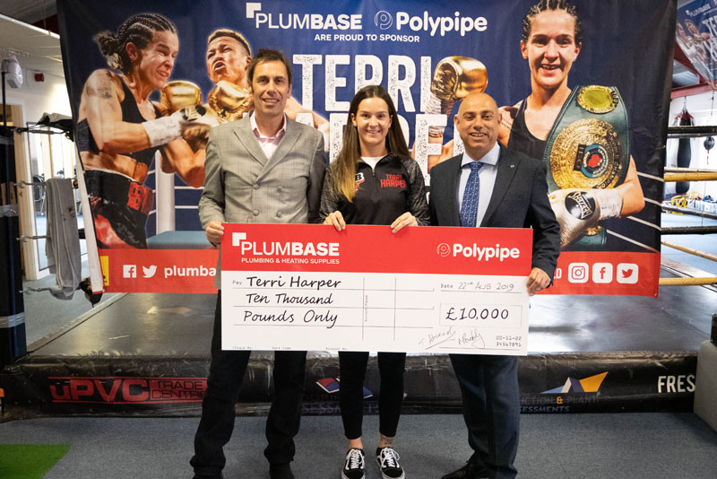Plumbase and Polypipe sponsor boxer Terri Harper