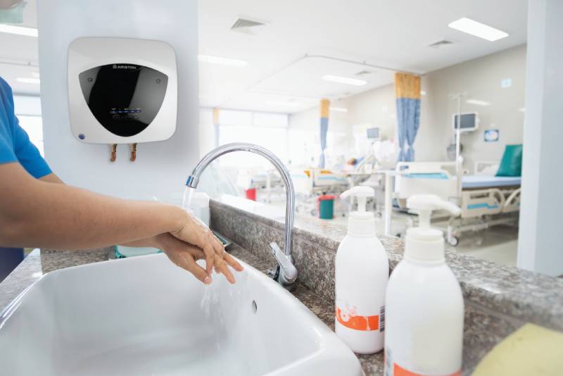 Ariston provides hot water for healthcare applications