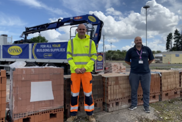 Spinks donates thousands of bricks to Doncaster college