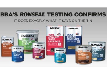 BBA approval proves Ronseal Trade range ‘does exactly what it says on the tin’
