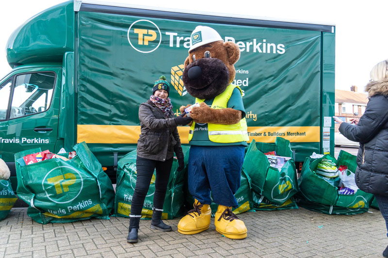 Travis Perkins and Northampton Saints team up for charity toy appeal