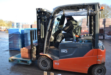 Fuel price fears prompt Burton Roofing to switch to electric-powered Toyota forklifts