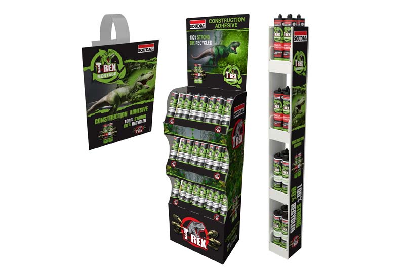 Recycle path: Soudal unveils the new T-Rex 80% Recycled Grab Adhesive