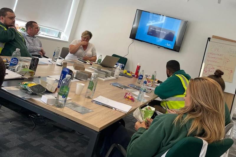 Brett Landscaping says it is “working hard to make sure merchants have all the facts at their fingertips” with a package of training sessions and factory visits, like the one recently enjoyed by staff at Lords Builders Merchants.