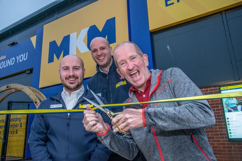 MKM's new Gloucester branch has been officially opened by national treasure Eddie “The Eagle” Edwards.