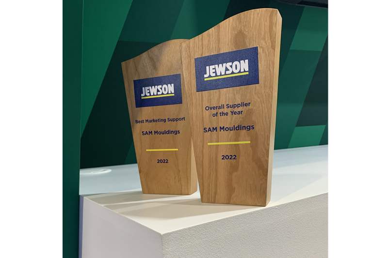 SAM, the Antrim-based MDF mouldings manufacturer, has secured the title of the 2022 Jewson ‘Overall Supplier of the Year’ award, as the business also reports a ‘record start’ to the new year.