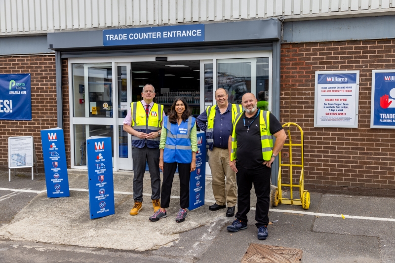 Williams Trade Supplies recently hosted a constituency visit by Home Secretary Suella Braverman at its site in Fareham, Hampshire.