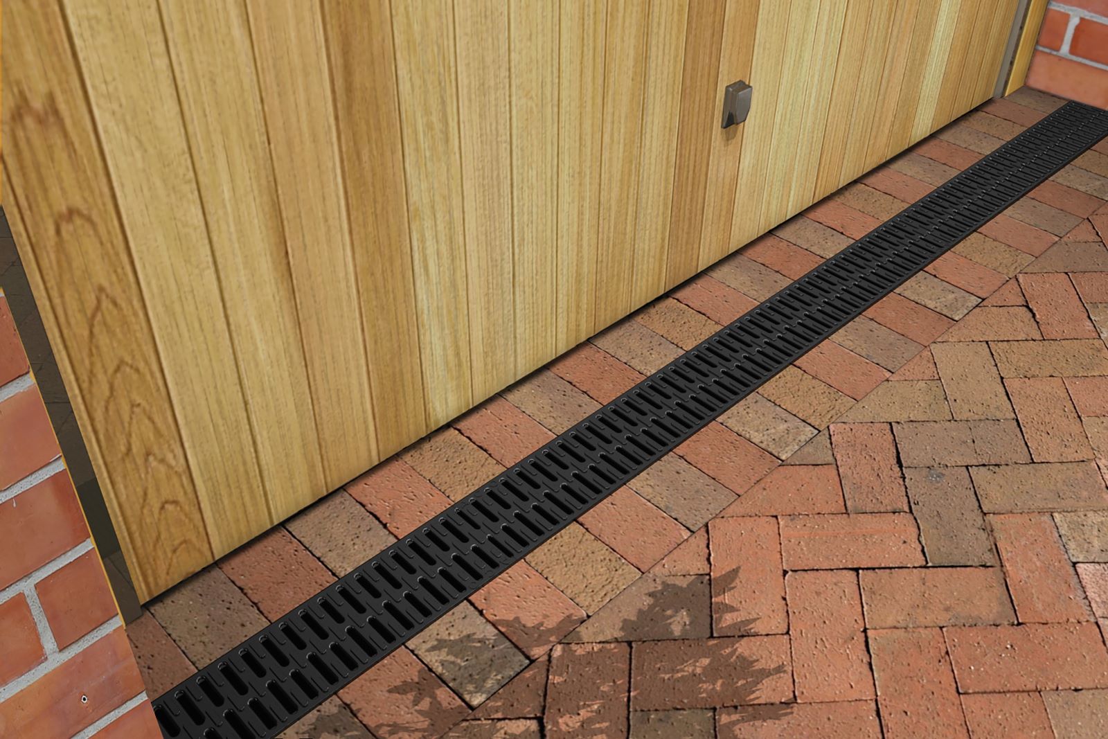 An example of ‘phantom drainage’ in Oxford, where a run of ACO HexDrain has been installed with no endcaps.