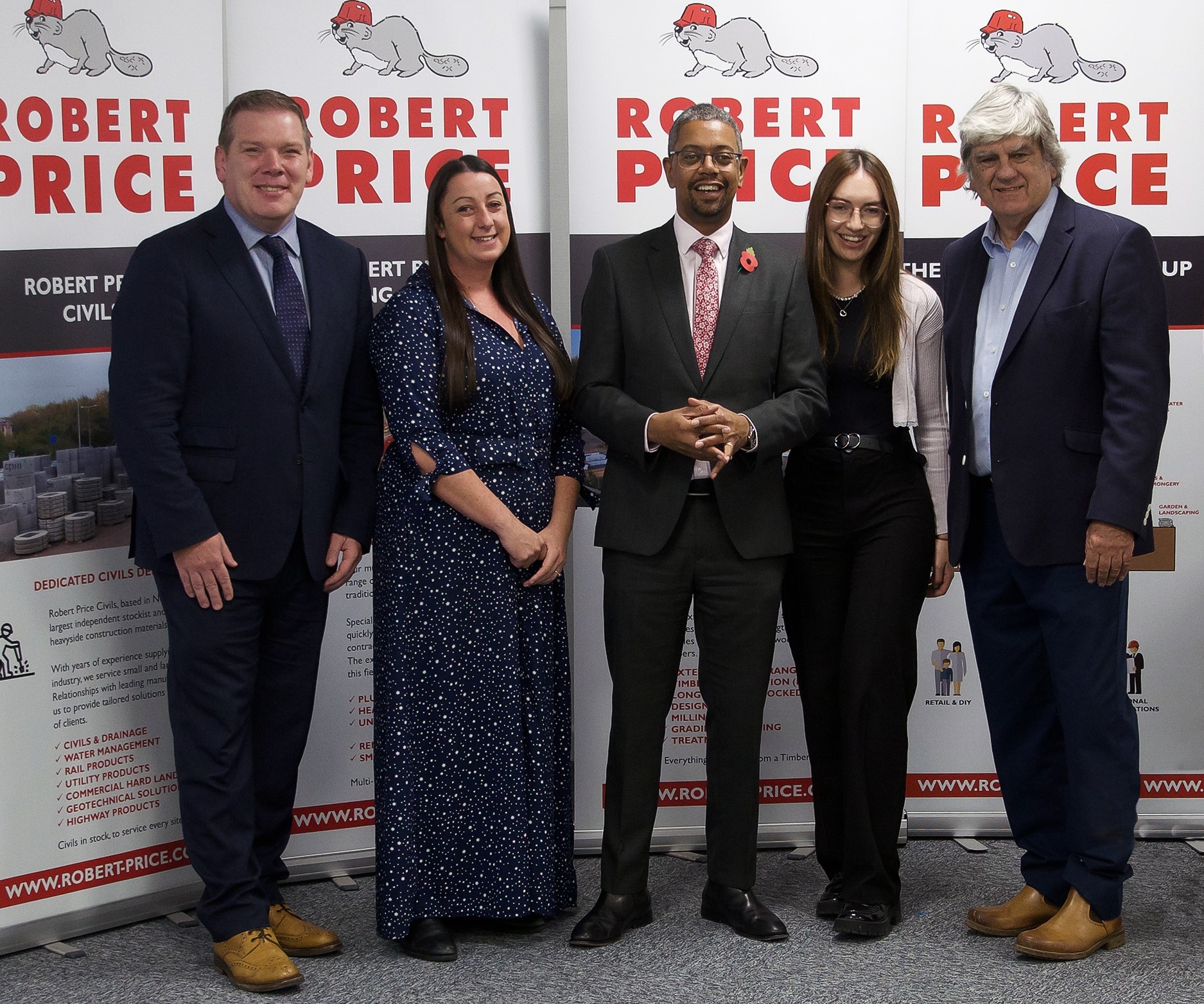 Robert Price welcomes Minister for Economy
