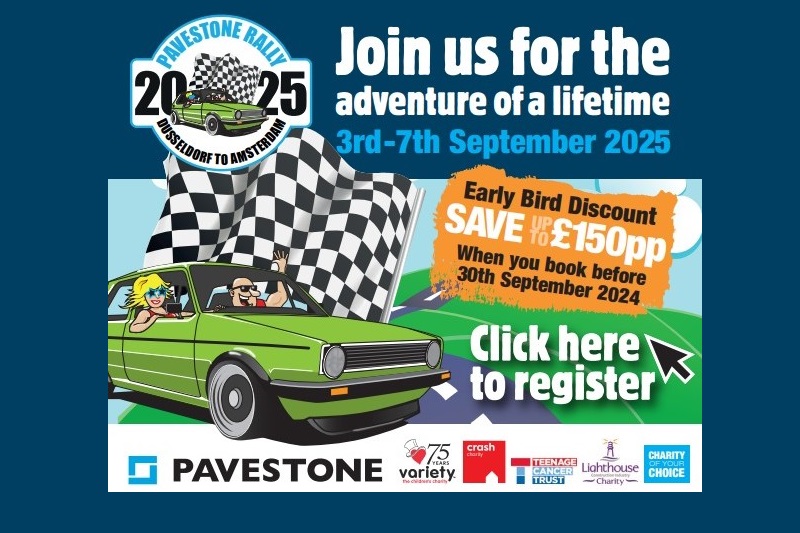 Following the huge successes of the previous events, the organisers are delighted to announce the official confirmation of the 2025 Pavestone Rally!