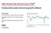 S&P Global UK Construction PMI reports increased activity in March