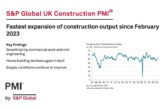 S&P Global UK Construction PMI highlights “fastest expansion of construction output since February 2023”