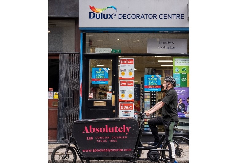 Dulux Decorator Centre launches “Rapid E-Cargo Bike” delivery service