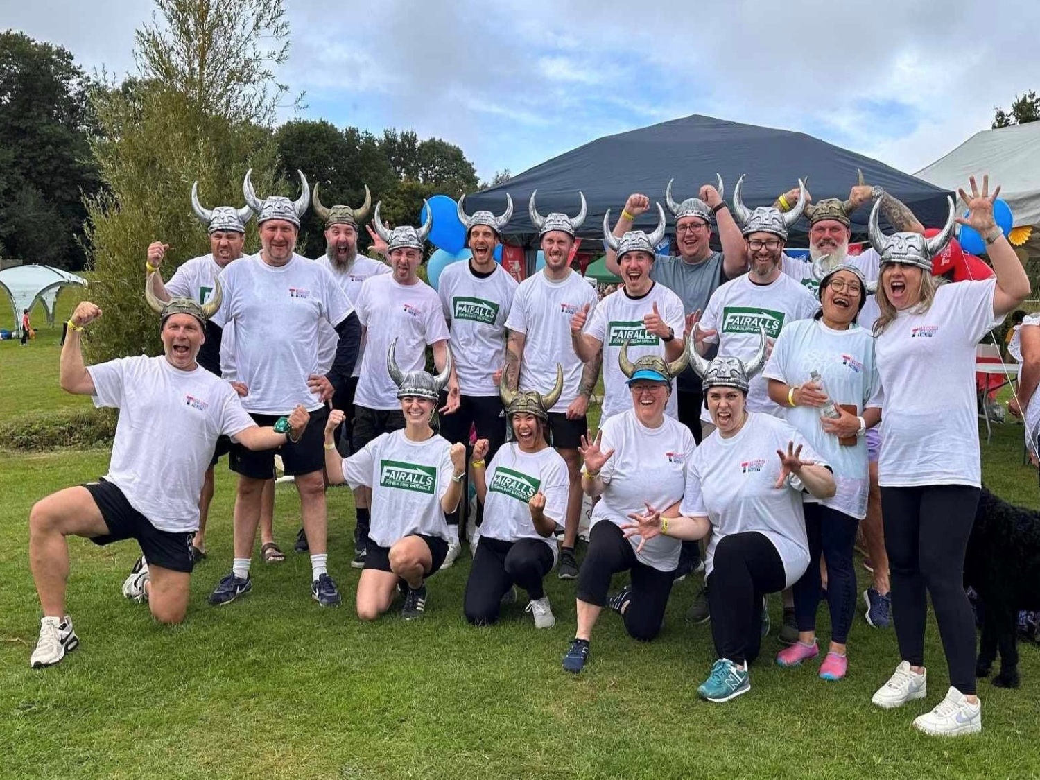 A combined team from local builders’ merchants Fairalls, Chandlers and Parker Building Supplies has taken on a charity dragon boat race for second year.