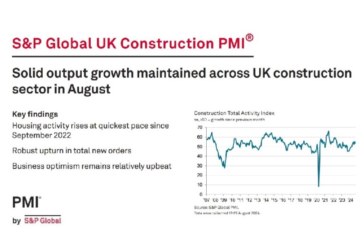 Latest UK Construction PMI shows “solid output growth maintained” across sector in August