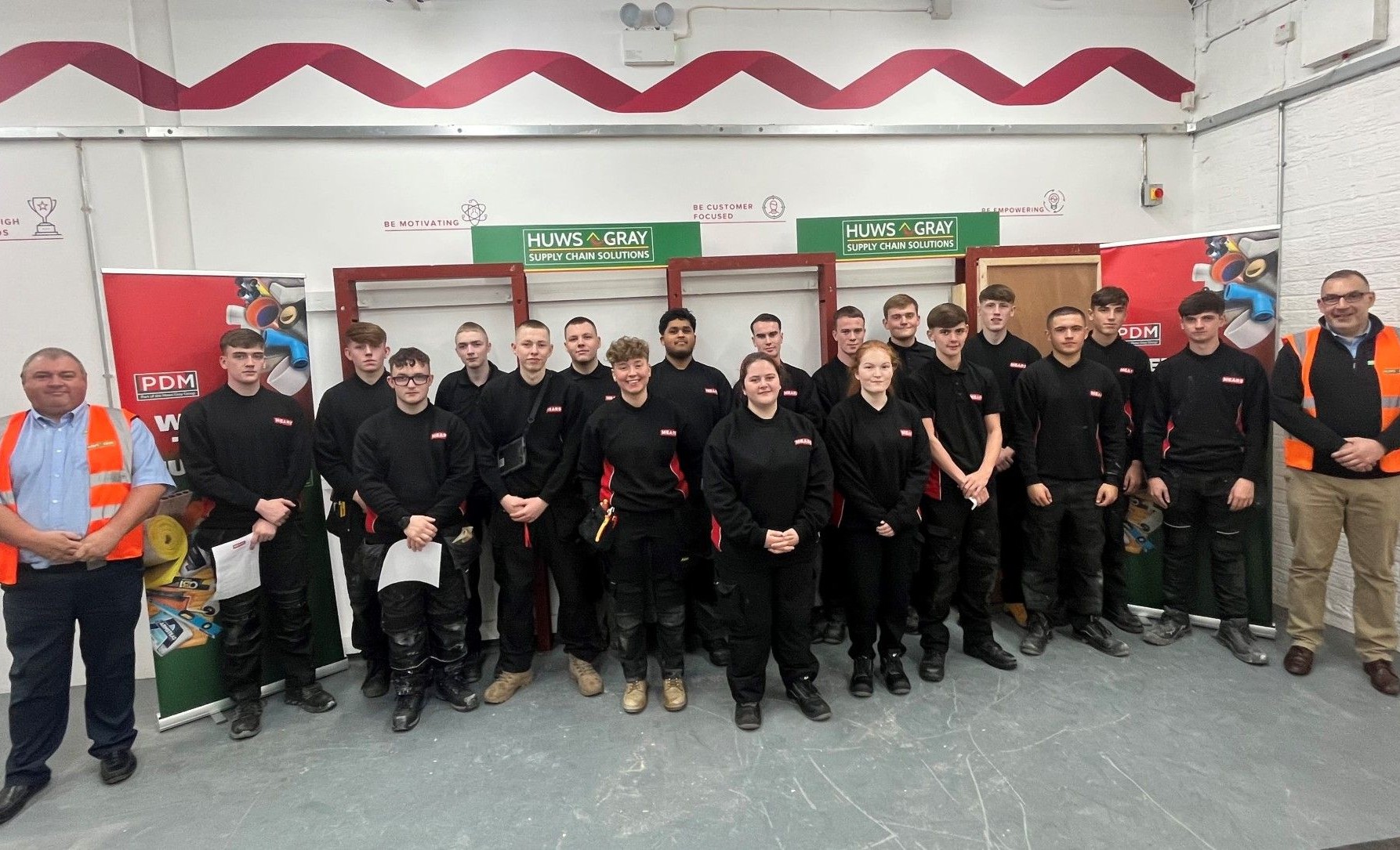 Huws Gray has demonstrated its commitment to the next generation of tradespeople, having donated kits of additional tools to 35 apprentices who are training with Mears Group, a leading provider of housing maintenance services.