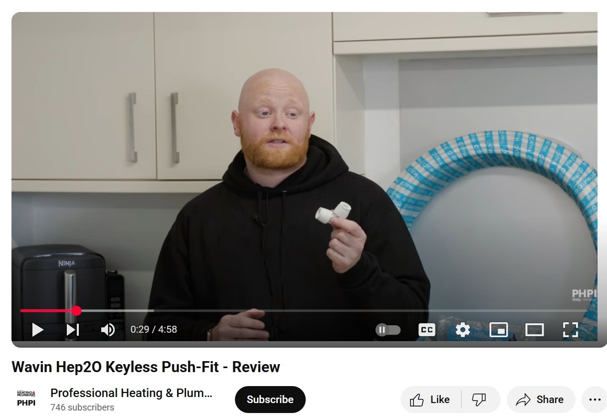 VIDEO: An installer’s view on Wavin’s Hep2O Keyless Push-Fit System