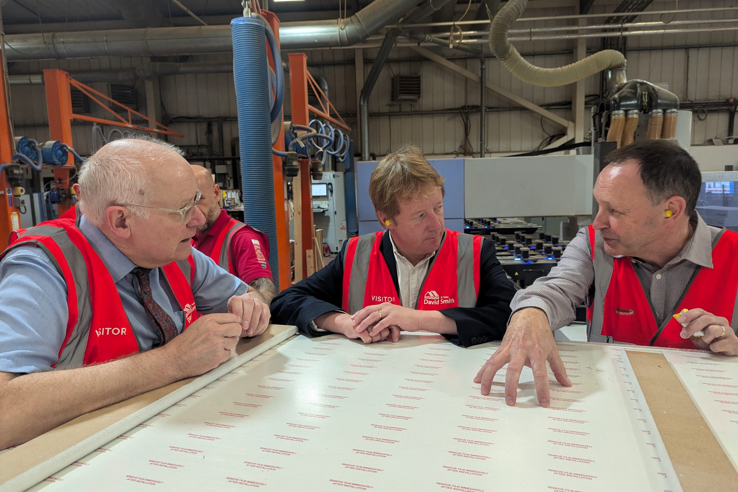 As part of the BMF’s ‘industry and parliament’ programme, Metro-Mayor Paul Bristow visited David Smith St Ives to see how timber engineering is driving sustainable construction.