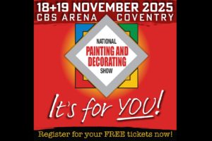 The National Painting & Decorating Show will once again unite suppliers, merchants, stockists, and contractors for two days of business, networking, and product innovation.