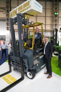 Now on an exciting European tour, Combilift’s milestone 100,000th forklift is up for grabs whilst also raising awareness for a life-changing cause.