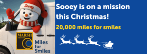 Marsh Industries has recruited Sooey the snowman to lead its ‘Miles for Smiles’ Christmas fundraising campaign, supporting the vital work of a number of hospitals and hospices across the country.