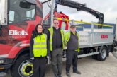 Elliotts trials specialist 13.5T crane lorry for rural deliveries