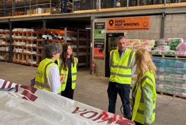 Hannah Spencer MP visits new Henshaws branch in Denton