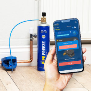 Said to offer increased sales opportunities for merchants and billed as a “global first in professional plumbing innovation,” Arctic Hayes by DiversiTech UK has launched the Pipe Freeze ‘Smart Freeze Clamp’ with Mobile App.